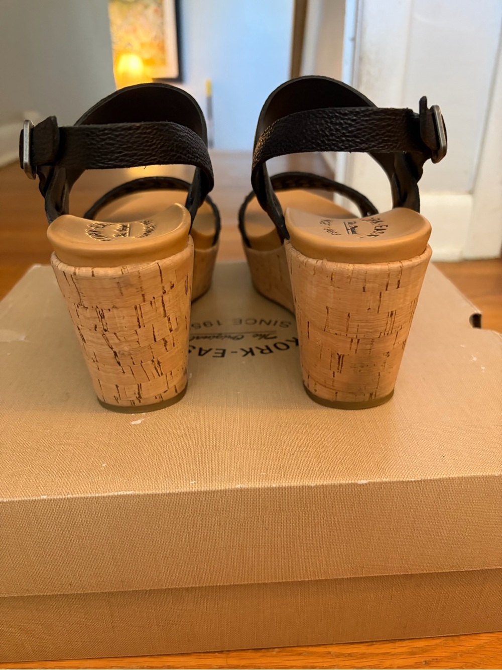 Kork-Ease Austin Braid Wedge Sandals - 8 - Picture 4 of 8